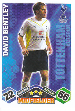 David Bentley Tottenham Hotspur 2009/10 Topps Match Attax #EX48